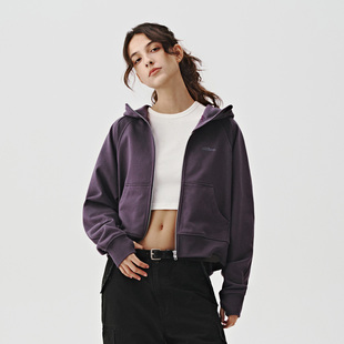 女外套美式 连帽卫衣开衫 宽松休闲上衣 新款 714street潮牌2024秋季