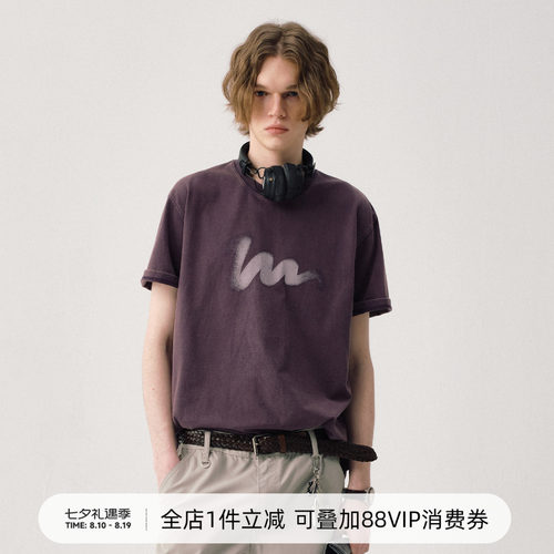 LOGO渐变质感短袖T恤714street