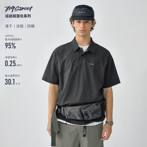 714street珠地索罗娜防晒POLO衫