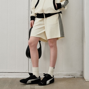 短裤 宽松休闲裤 男2025夏季 复古运动裤 新款 714street国潮织带卫裤