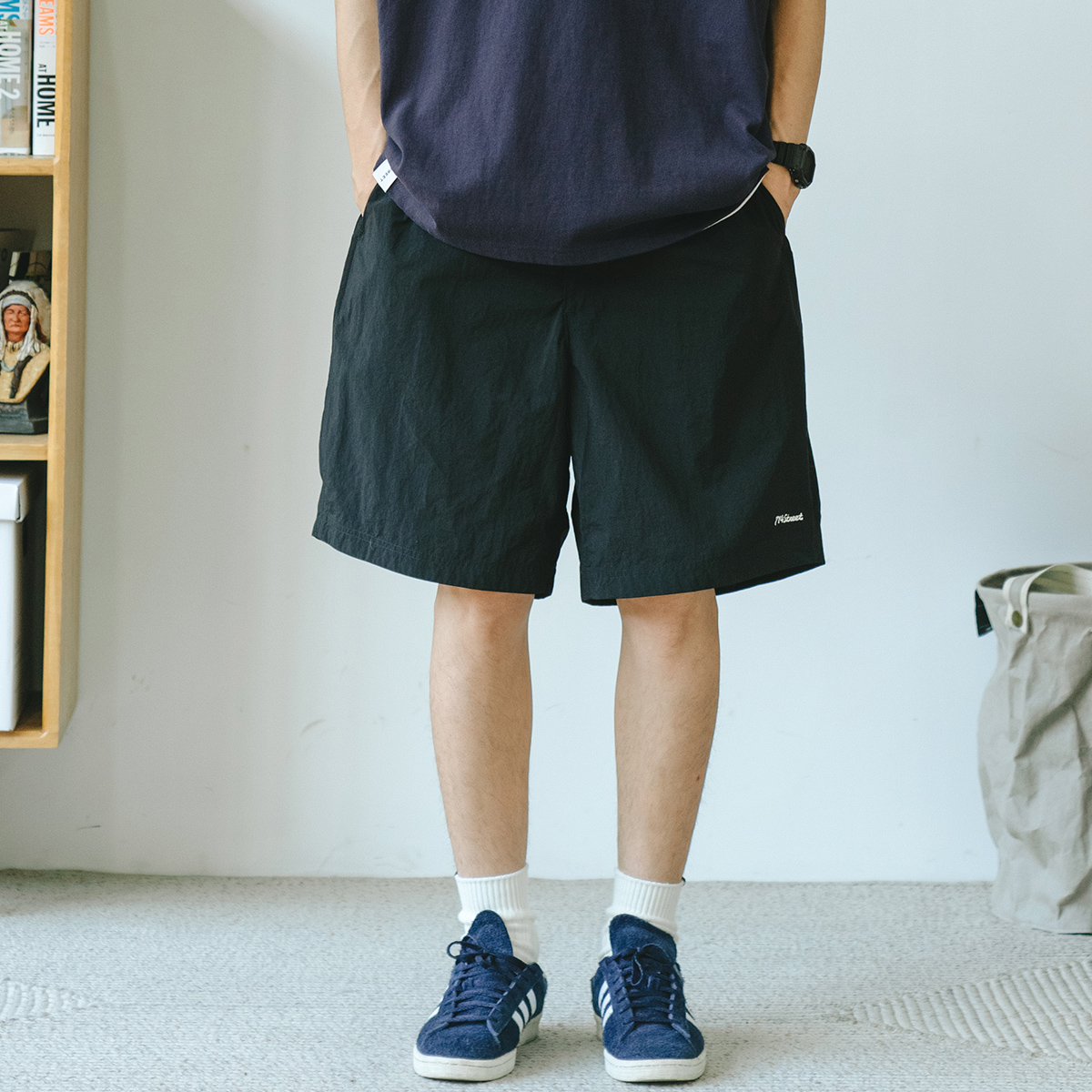 714street五分裤直筒日系休闲裤