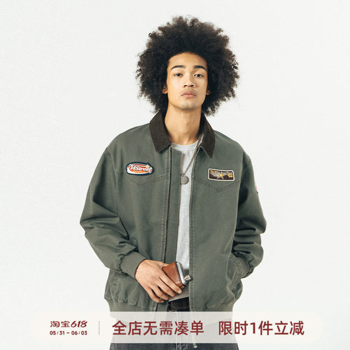 714street圣达菲夹克刺绣