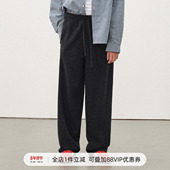 松弛感老钱风裤 714street仿羊绒毛呢垂感卫裤 2025秋冬休闲裤 子男