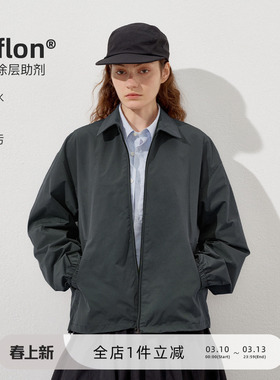 714street户外防水教练夹克男女2025秋季cleanfit翻领底特律外套