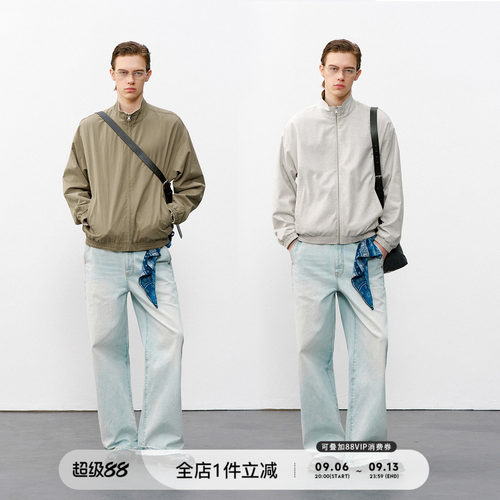 714street双面穿立领夹克