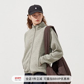 714street老钱风混纺针织夹克男2026春季 新款 立领花纱抓绒外套潮