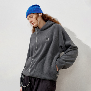 上衣宽松连帽卫衣 情侣长袖 714street摇粒绒训练帽衫 男2025秋冬季