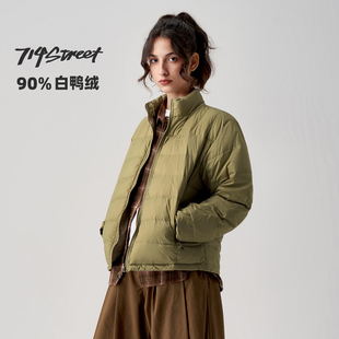 714street山系户外防水宽松羽绒服2024冬款 90白鸭绒轻薄羽绒外套