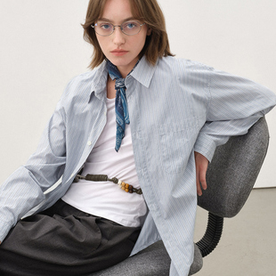 2025秋季 情侣衬衫 挺括量感衬衣男 50支精纺纯棉宽松长袖 714street