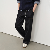 日系原色牛仔裤 714street微宽松直筒甲板长裤 经典 新款 男2025秋季