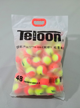 Teloon天龙网球过渡球软网球MINI橙色儿童球儿童初学训练短网用球