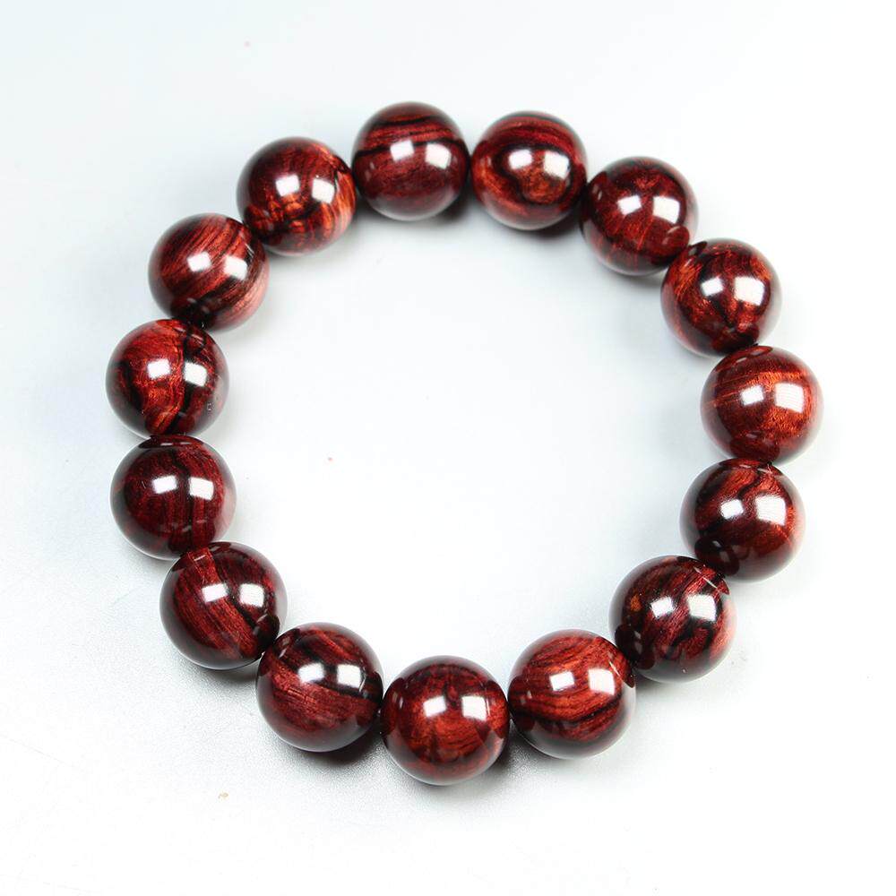 正宗海南黄花梨紫油梨水波纹1.5cm高端大黑线文玩真品降香黄檀