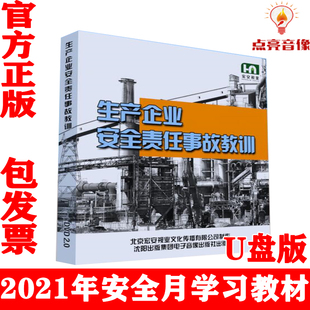 U盘版 生产企业安全责任事故教训 视频警示片 2021年安全月 正版