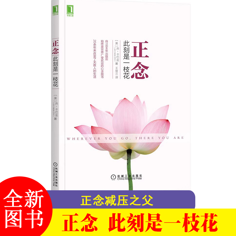 正念 此刻是一枝花 正念减压之父乔·卡巴金代表作 阐明正念冥想的精髓和方法 找回平静、专注、清明、幸福
