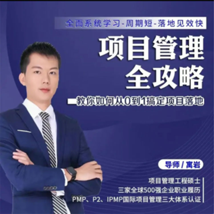 项目管理全攻略全面系统学习周期短落地网络视频课程非DVD前沿3.3