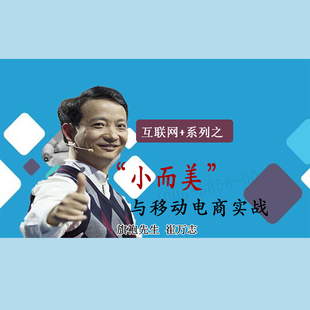正版 互联网系列之小而美与移动电商实战视频课程非DVD 包票崔万志