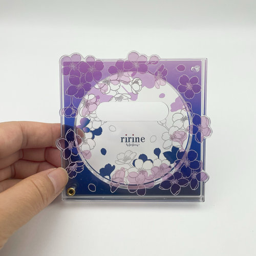 Fukuya樱花方吧唧框谷子展示盒亚克力谷美保护套摇摇乐动漫周边