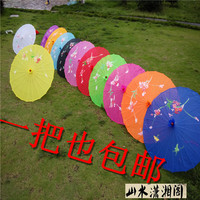 包郵古代防雨舞臺(tái)演出油紙傘