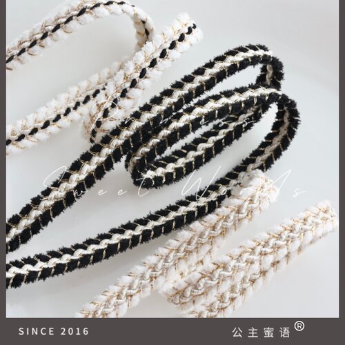 黑白织带圣诞树生日礼物花束装饰缎带丝带小香风蝴蝶结公主蜜语