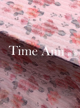 新款红色网纱花边亮片碎花印花面料洛丽塔连衣裙服装手工diy布料