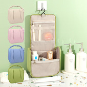 可印LOGO酒店卫浴悬挂式 洗漱包礼品防水珍珠配饰化妆包手提美妆包