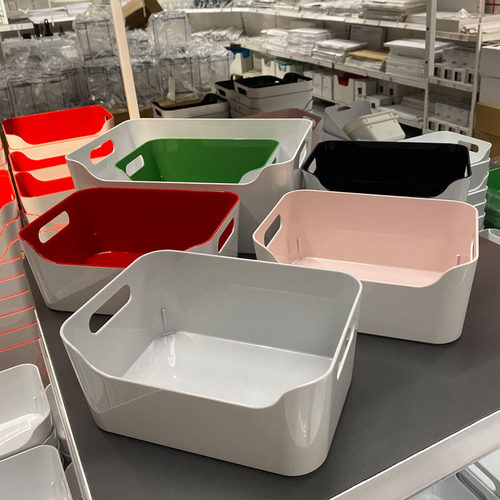 瓦瑞拉收纳盒家用桌面杂物零食储物盒厨房浴室整理盒化妆品收纳筐