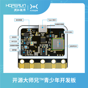 润和鸿蒙OpenHarmony大师兄开发板中小学创客教育编程AI语音识别