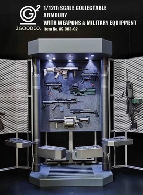 2GOODCO 1/12 蝙蝠侠 装备武器库 机娘figma 6寸人偶模型配件场景