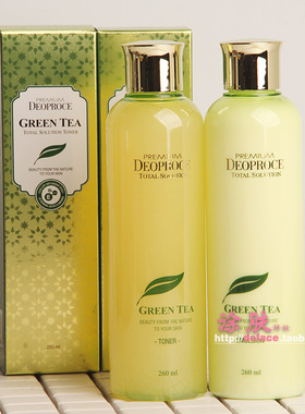 韩国三星迪戈内斯DEOPROCE绿茶精华爽肤水乳液补水保湿温和控油