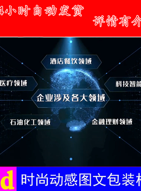 3D蓝色科技板块分析展示分类树状图企业ED模板EDIUS片头