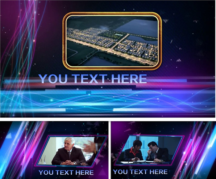 a23震撼史诗大气edius企业宣传片开场片头视频模板年会广告片工程