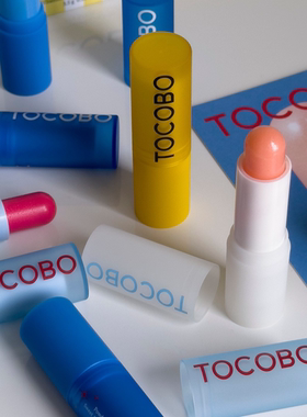 张子萱TOCOBO精油润唇膏透明无色有色滋润高保湿护唇口红素食