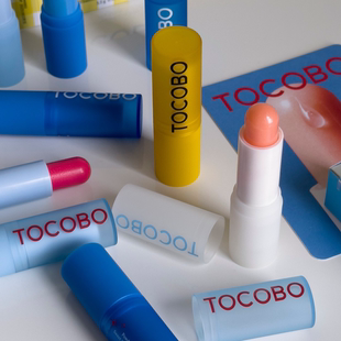 清仓张子萱TOCOBO精油润唇膏透明无色有色滋润高保湿护唇口红素食