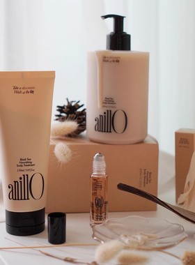 韩国小众anillo红茶系列洗发水护发素滋养防脱雪松头皮养护450ML