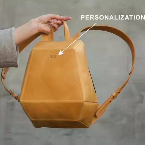 乌克兰代购Backpack㊣ 手作炫酷简约几何形状旅行防盗双肩背包