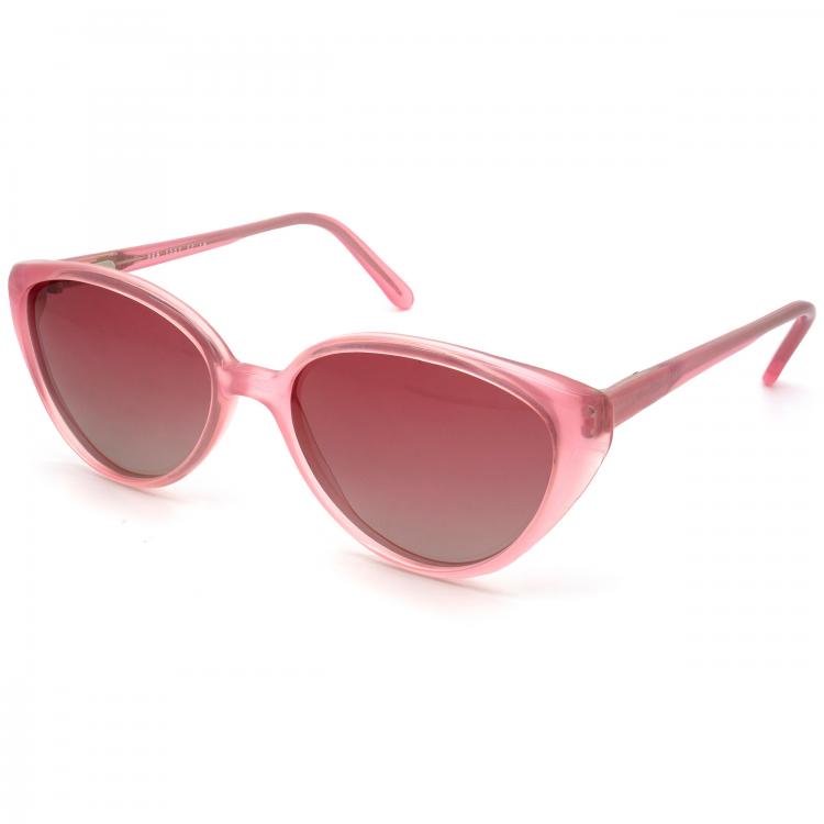 美国代购Sunglasses 古着70年代收藏复古粉色猫眼女士太阳眼镜