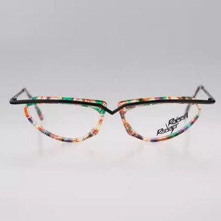 土耳其代购Glasses㊣ 古着收藏复古90年代彩色猫眼眼镜框眼镜架