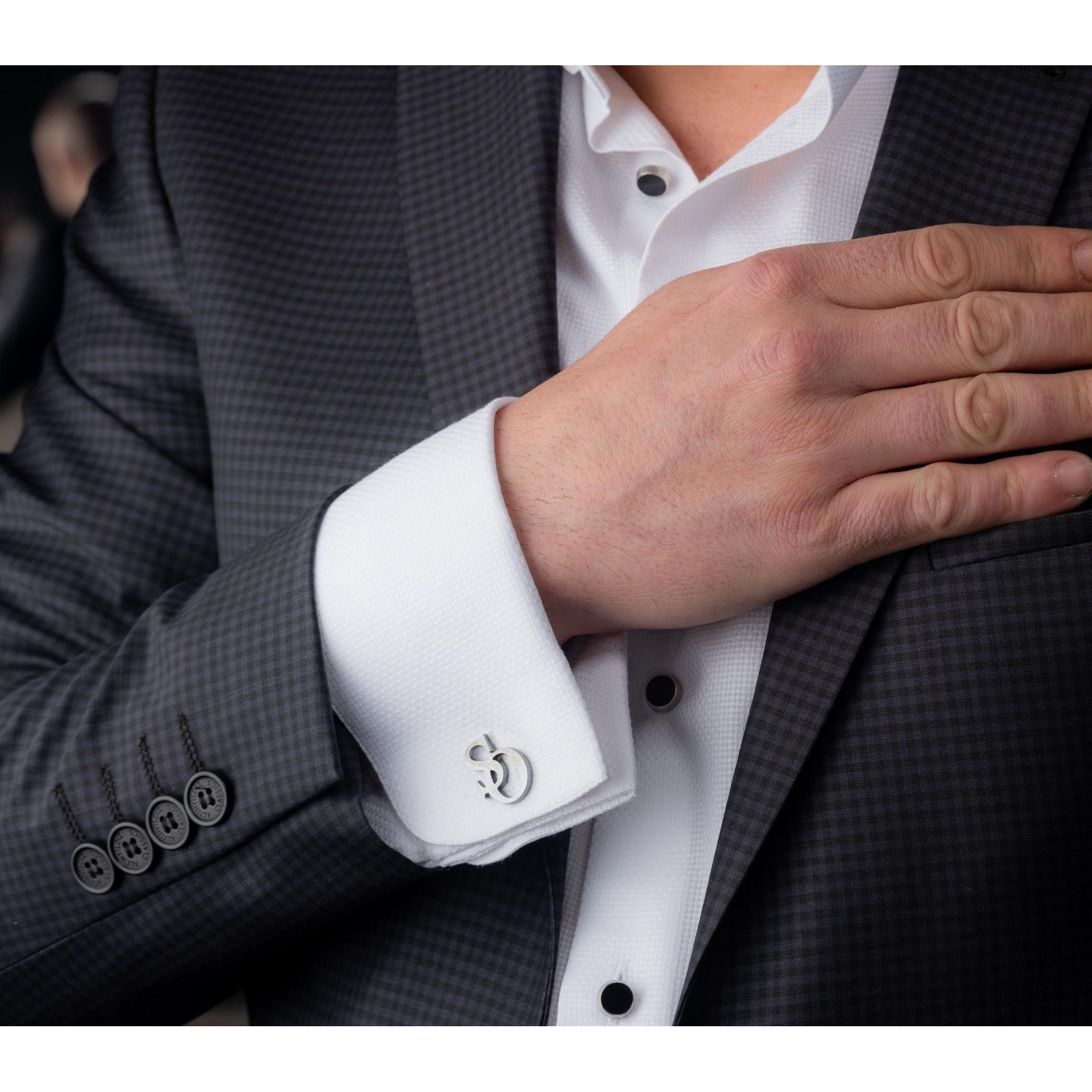 美国代购Cufflinks▽手作个性化定制袖扣新郎伴郎礼品925纯银袖扣