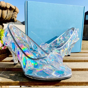 加拿大代购 钻石心形新娘高跟鞋 婚鞋 Bridal◇手作童话灰姑娘水晶鞋