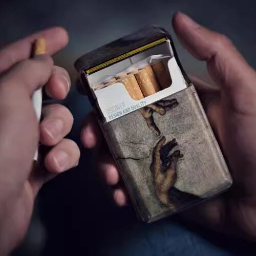 德国代购Matchbox㊣ 手作复古木质抽象彩绘手指图案火柴盒烟盒