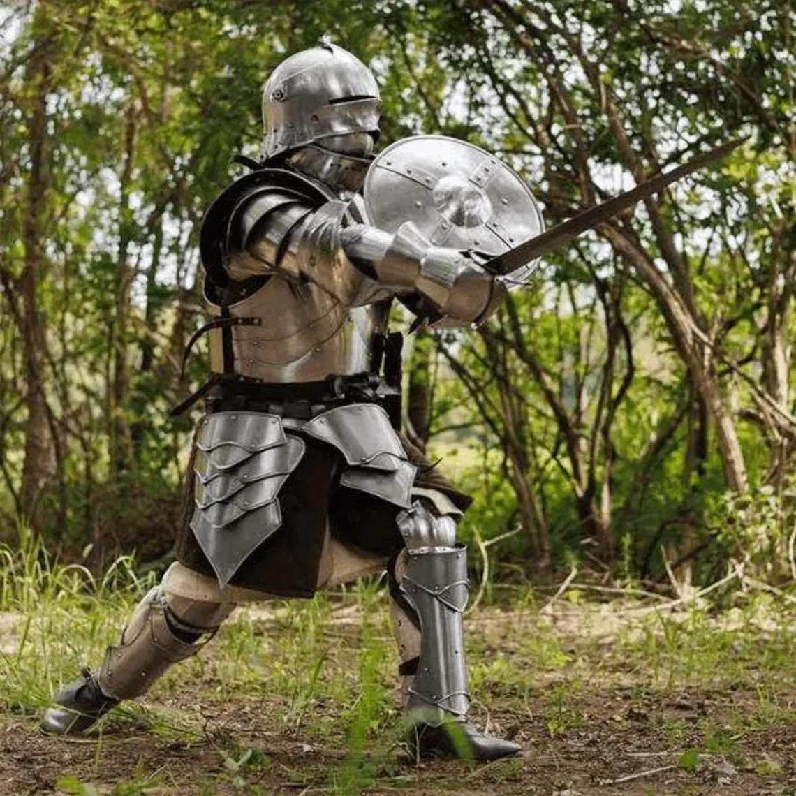 美国代购Armor◎手作经典复古中世纪骑士Cosplay带盾牌可穿戴盔甲