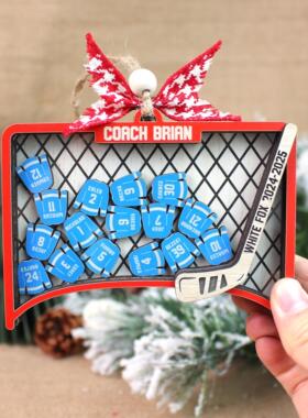 手作定制球员姓名号码摇摇乐摆件