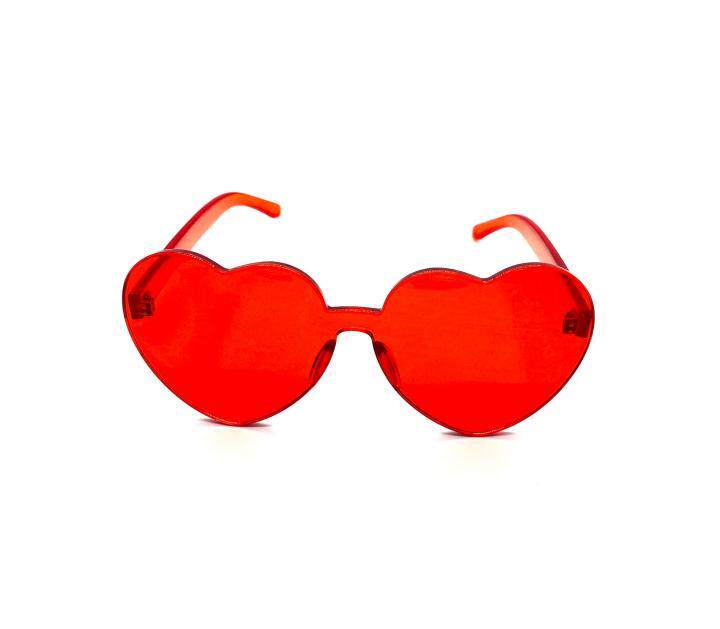 Sunglass㊣美国代购 手作迷人趣味红色心形偏光防紫外线太阳眼镜