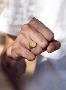 中性纯银复古虎纹戒指徽章定制