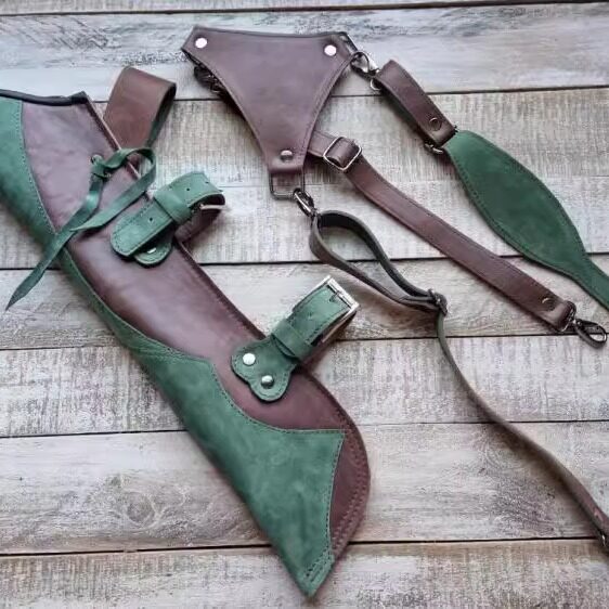 QUIVER㊣拉脱维亚代购 手作迷人森系背袋真皮箭囊箭袋旅行射箭类