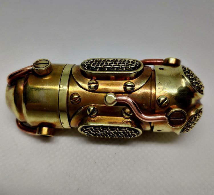 俄罗斯代购Steampunk◇手作蒸汽朋克黄铜铆钉金属闪存移动存储U盘