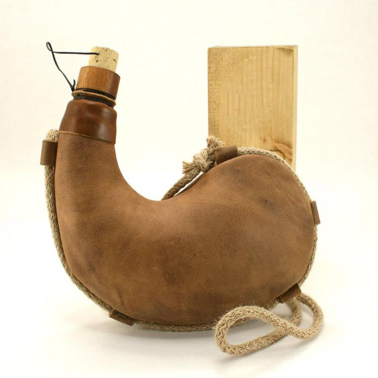 西班牙代购Celtic◇手作复古北欧中世纪棕色皮革酒瓶皮水袋皮囊