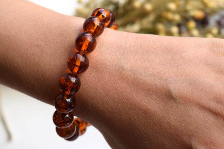 Genuine㊣立陶宛代购 手作迷人美丽真正波罗的海琥珀串珠手镯手链