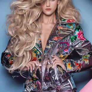 澳大利亚代购 手作哥特朋克刺绣花卉鸟类机车夹克短外套 Jacket㊣