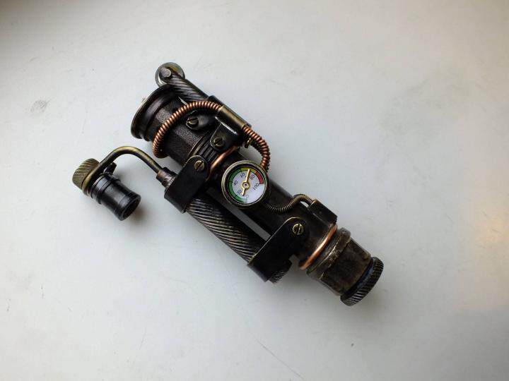 俄罗斯代购Lighter◇手作蒸汽朋克复古黄铜齿轮男士礼物打火机